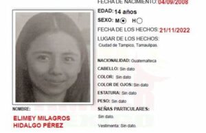 ALERTA AMBER: Milagros fue detenida en Tamaulipas, tiene 14 años