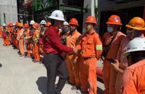 Visita del gobernador de Tamaulipas Americo Villarreal a la Refinería Olmeca