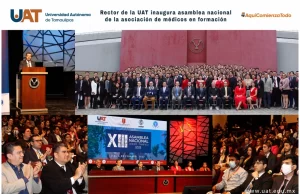 Inaugura rector de la UAT asamblea nacional de médicos en formación