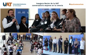 Rector de la UAT inaugura conversatorio sobre mujeres en la ciencia
