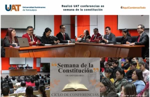 Realiza UAT ciclo de conferencias por el 106 aniversario de la Constitución