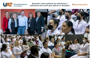 Reconoce rector esfuerzo de enfermeras y enfermeros de la UAT para laborar en Alemania