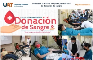 Promueve la UAT campaña permanente de donación de sangre