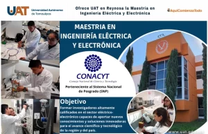 Ofrece UAT en Reynosa la Maestría en Ingeniería Eléctrica y Electrónica