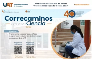 Promueve UAT estancias de verano “Correcaminos hacia la ciencia 2023”