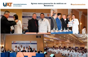 Entrega la UAT generación 2018-2023 de Medicina Matamoros
