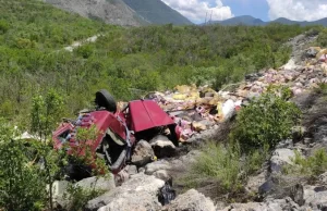 Lamentable Hecho en el Municipio de Jaumave Tamaulipas Encuentran sin vida a chofer de tráiler al fondo de un barranco