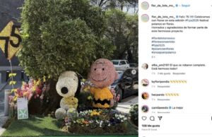🐶🌸 ¡Se roban a Snoopy floral en Polanco!