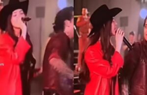 😮🎤 ¿Celos en el escenario? Ángela Aguilar y el “pellizco” a Nodal que desató el debate en redes
