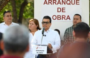 Alcalde Lalo Gattás pone en marcha instalación de desarenador en La Peñita.