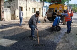 A doble turno, avanza plan emergente de bacheo.