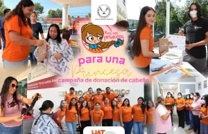 Realiza la UAT jornada de donación de cabello en apoyo a pacientes oncológico