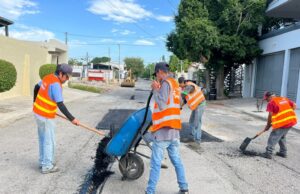 Aplica Municipio plan de bacheo en fin de semana.