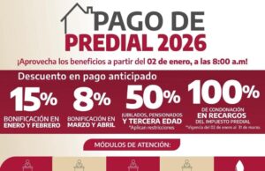 A partir del 2 de enero tesorería recibe contribuyentes del impuesto predial 2026
