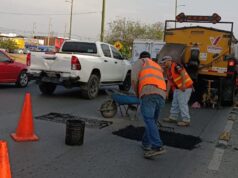 Lleva Municipio programa de bacheo a toda la ciudad.