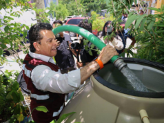 Encabeza alcalde Gattás operativo emergente de abasto de agua en Victoria.